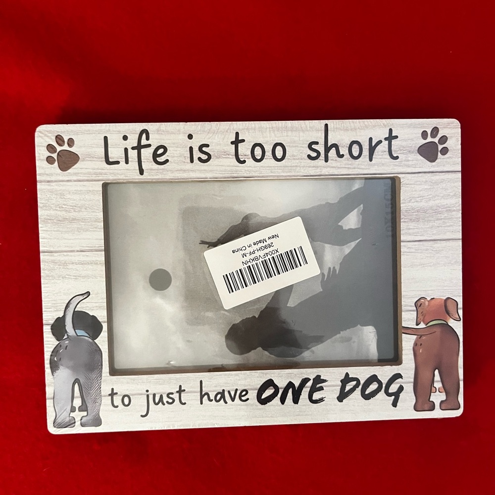Life Is Too Short For Just One Dog Photo Frame